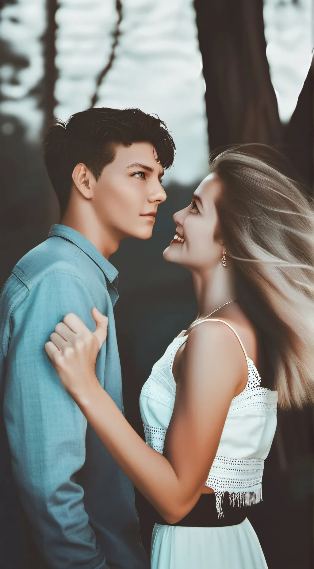 ai character: emily and axel background