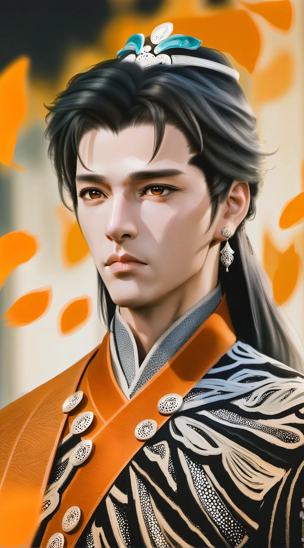 ai character: Feuille background