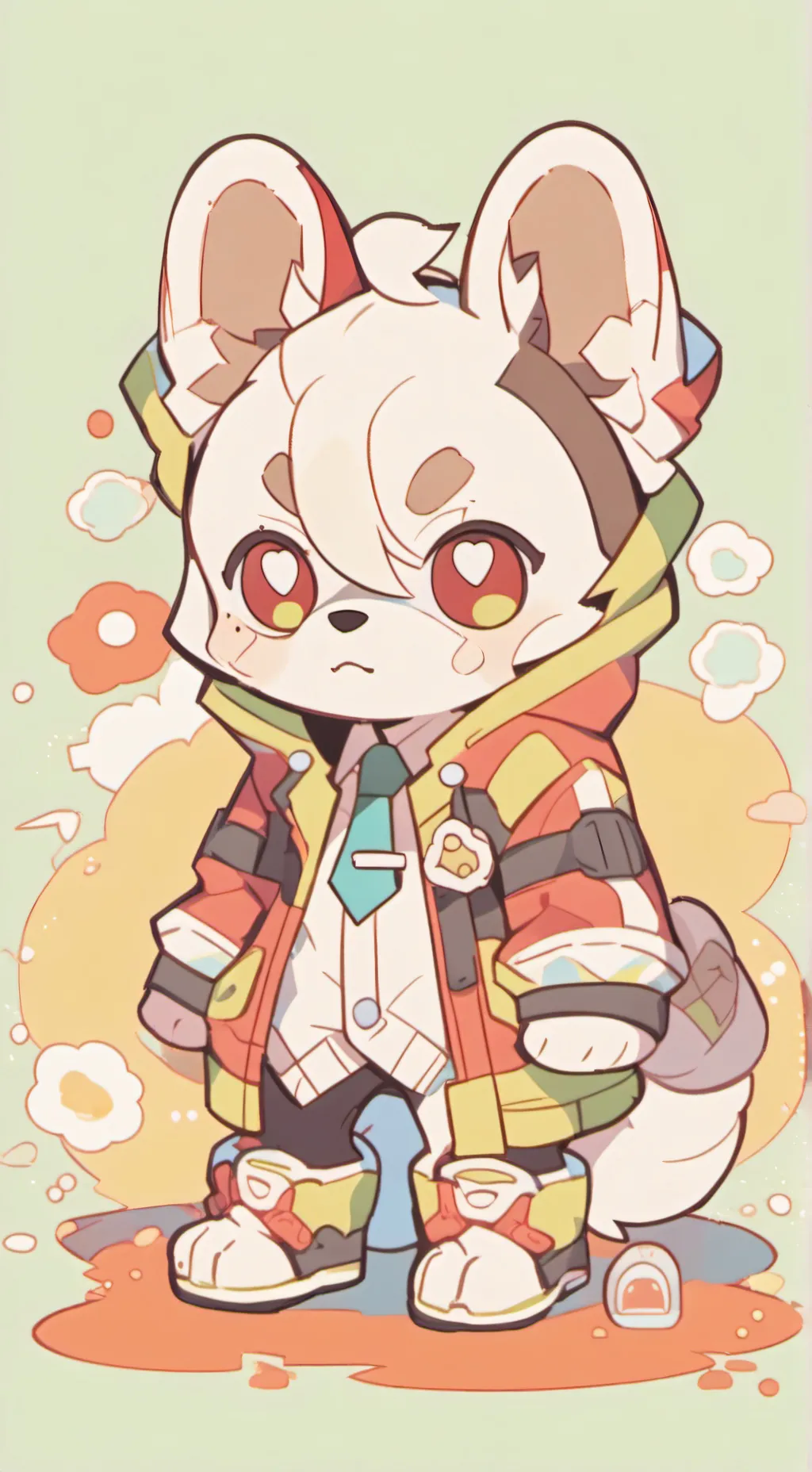 ai character: glitched bossburn  background