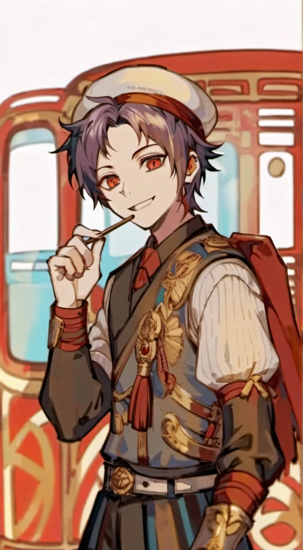 ai character: Akane aoi thbk background