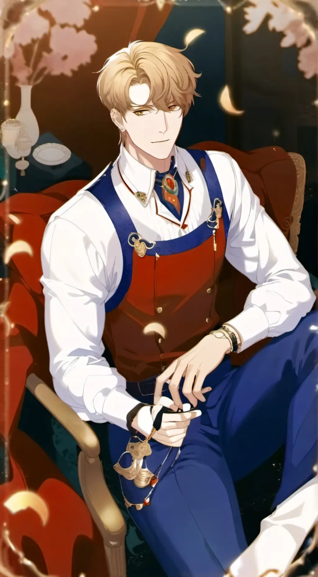 ai character: 🫎£₩\<sandro>/₩£🫎 background