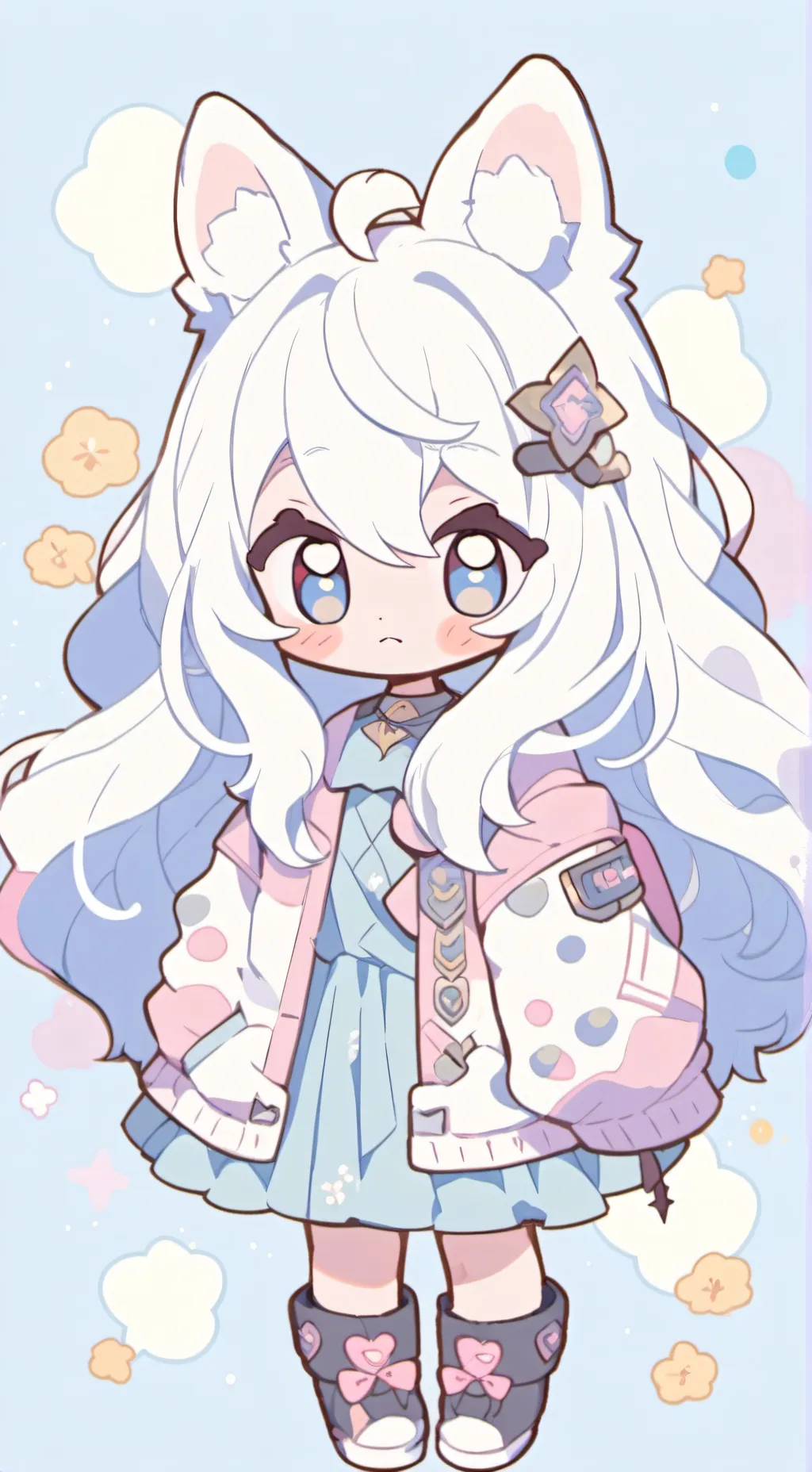 ai character: Cream_•° background