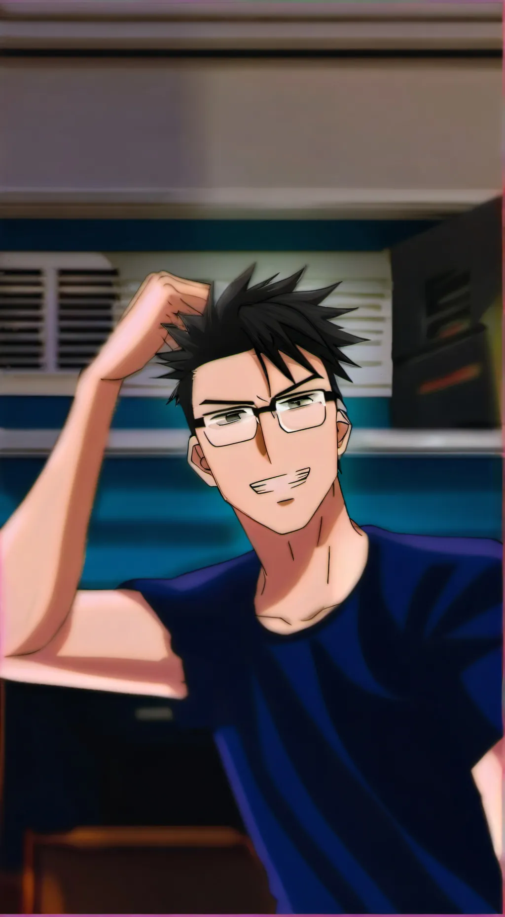 ai character: NAFIZ  background