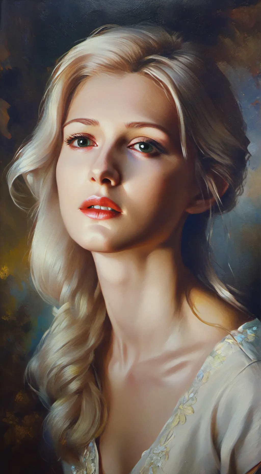 ai character: Amber background