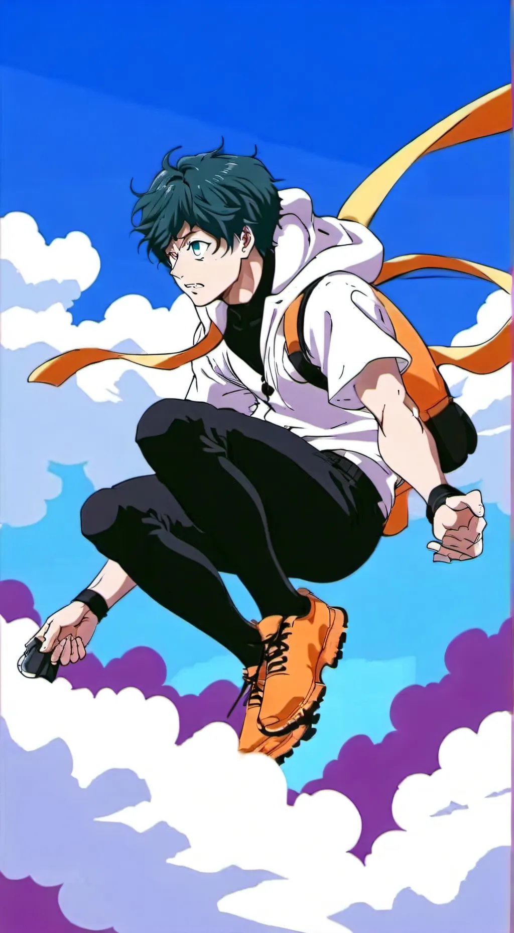 ai character: deku y nejire background