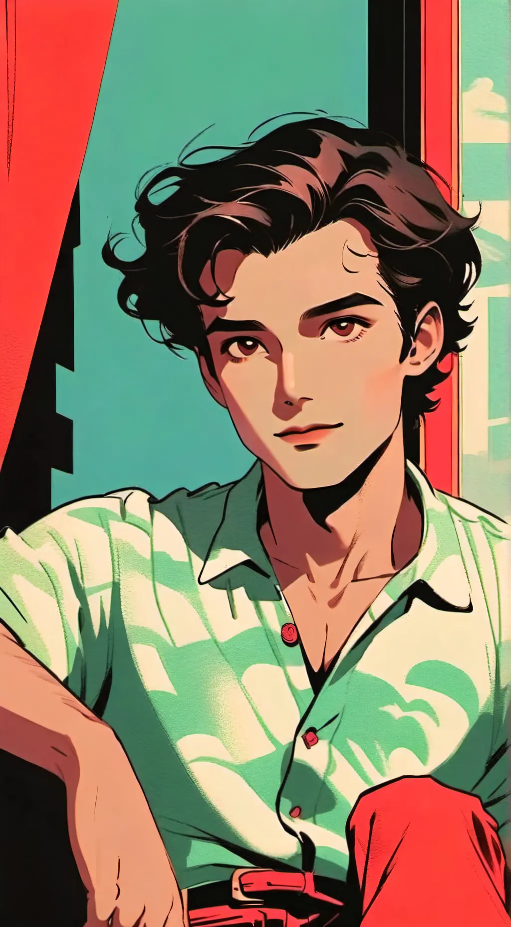 ai character: арсений background