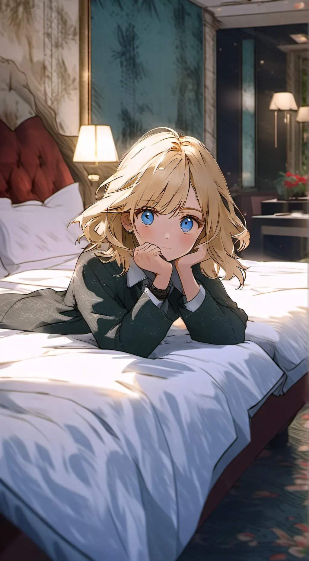 ai character: Lea  background