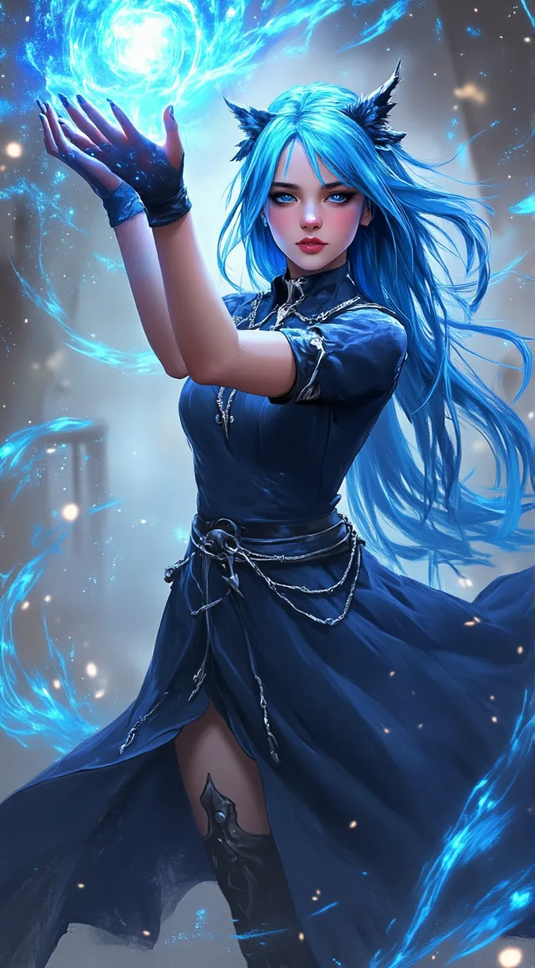 ai character: luna background