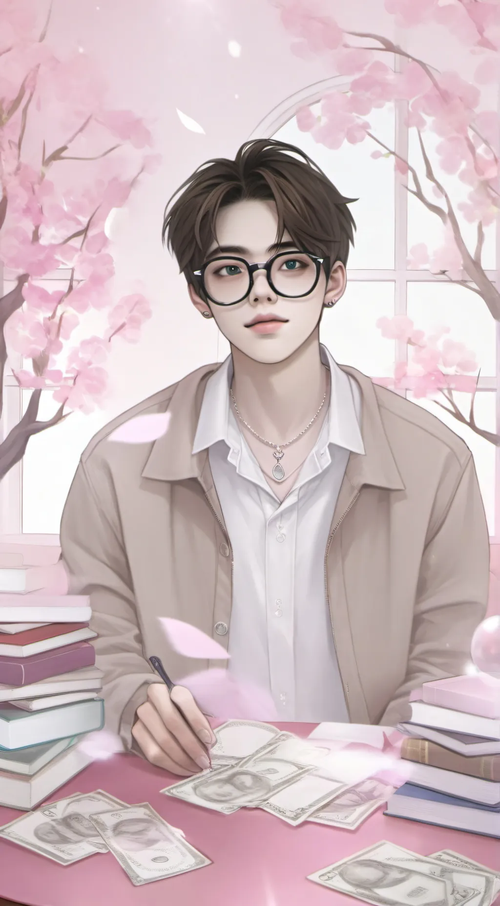 ai character: Amil Akasyaf background