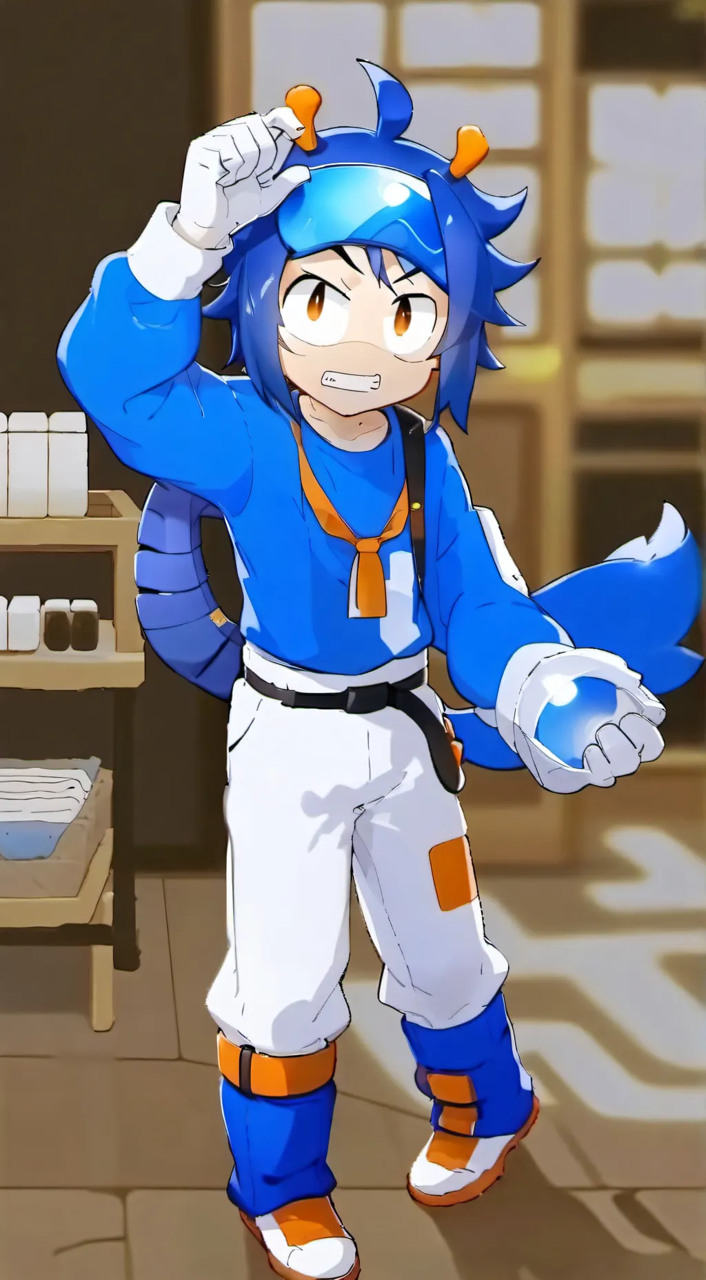 ai character: 🤨🤨🤨 background