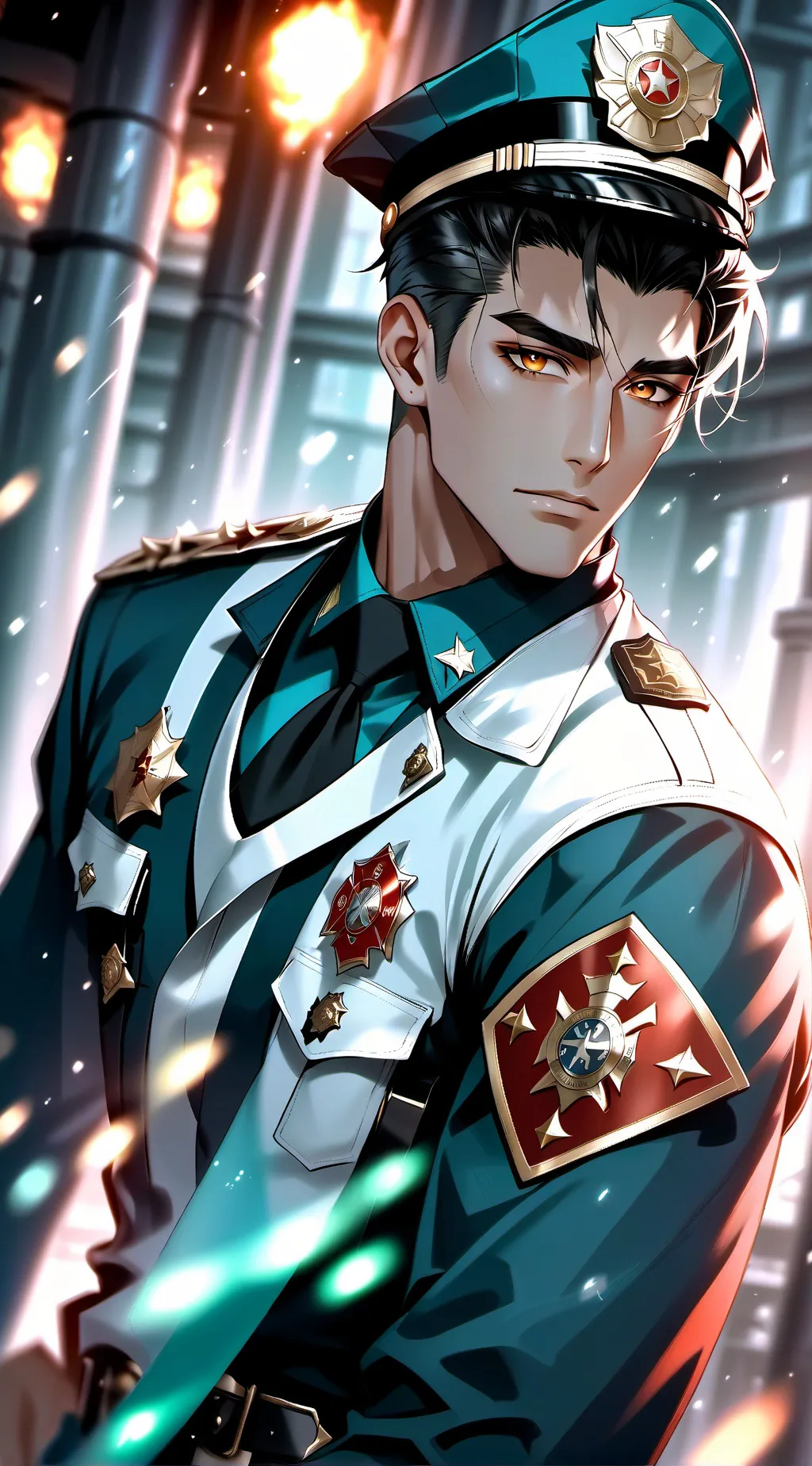 ai character: Blaze Evander background