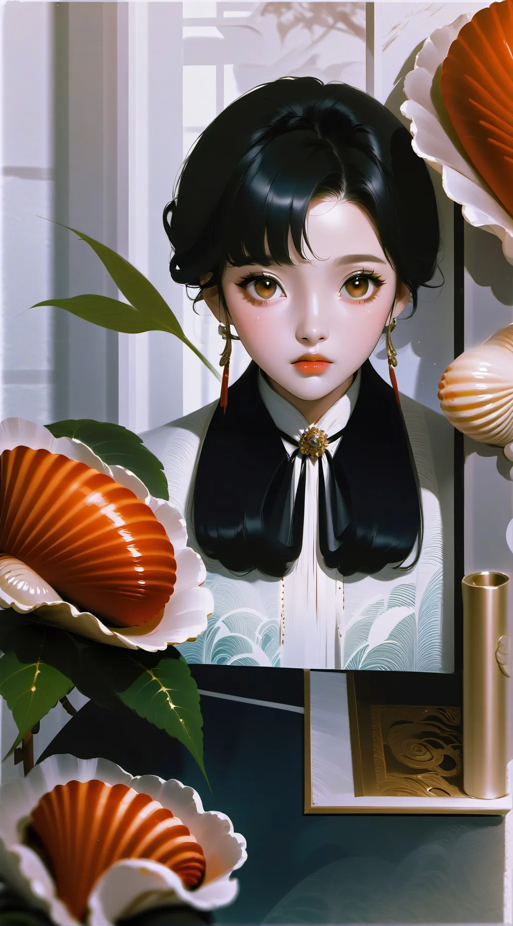 ai character: Shell vision💚 background