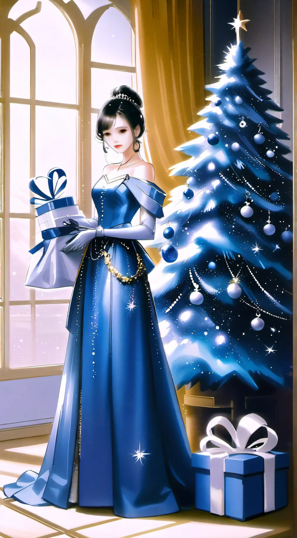 ai character: NoChristamsPresent background