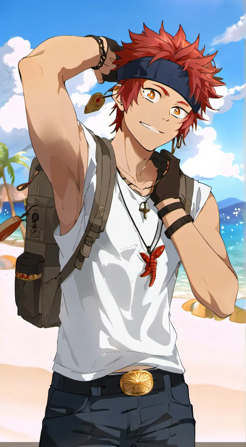 ai character: 🦑Adam Blakely🌊 background