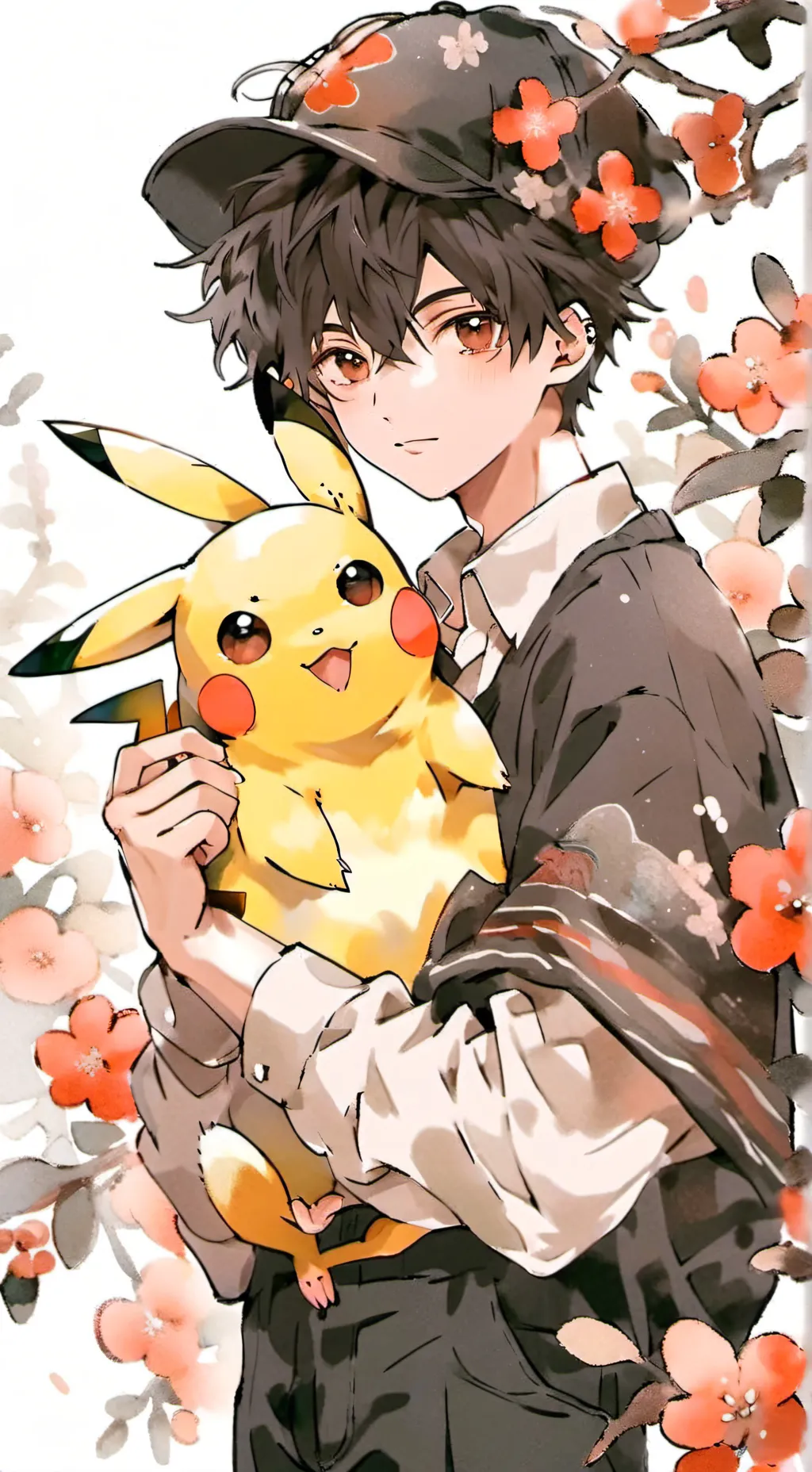 ai character: denki kaminari🖤💛⚡🎧 background