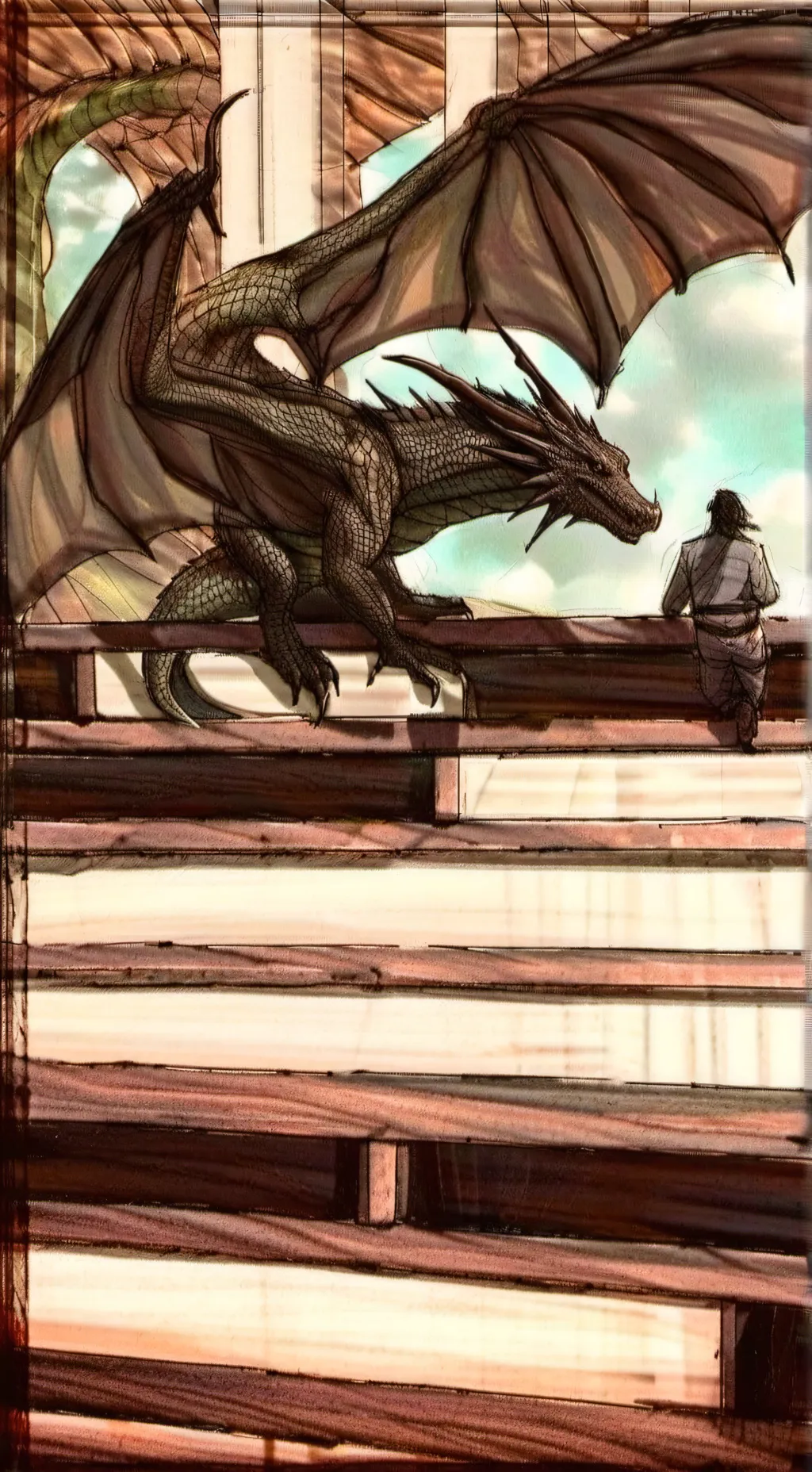 ai character: Ancient Dragon  background