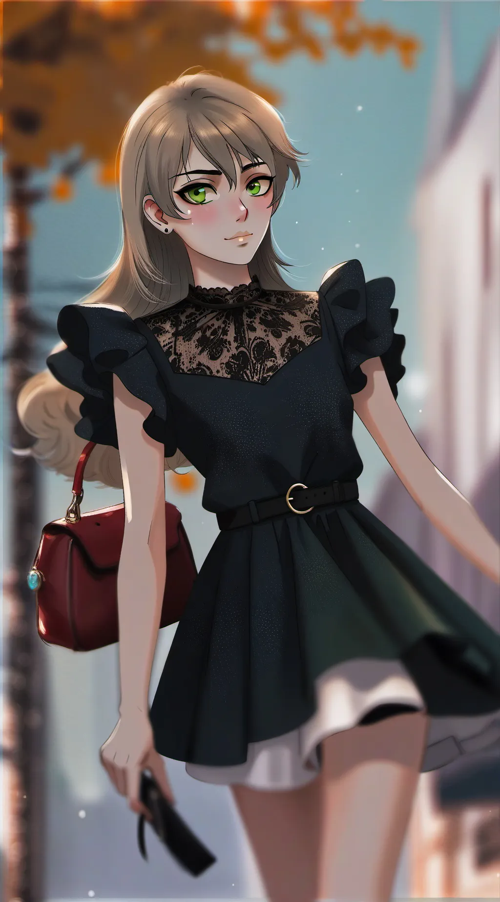 ai character: bloody painter background