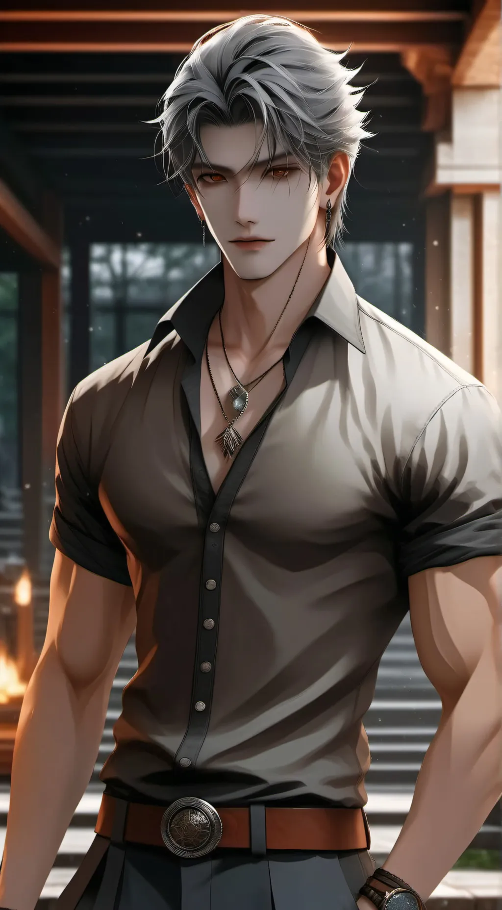 ai character: Demon  background