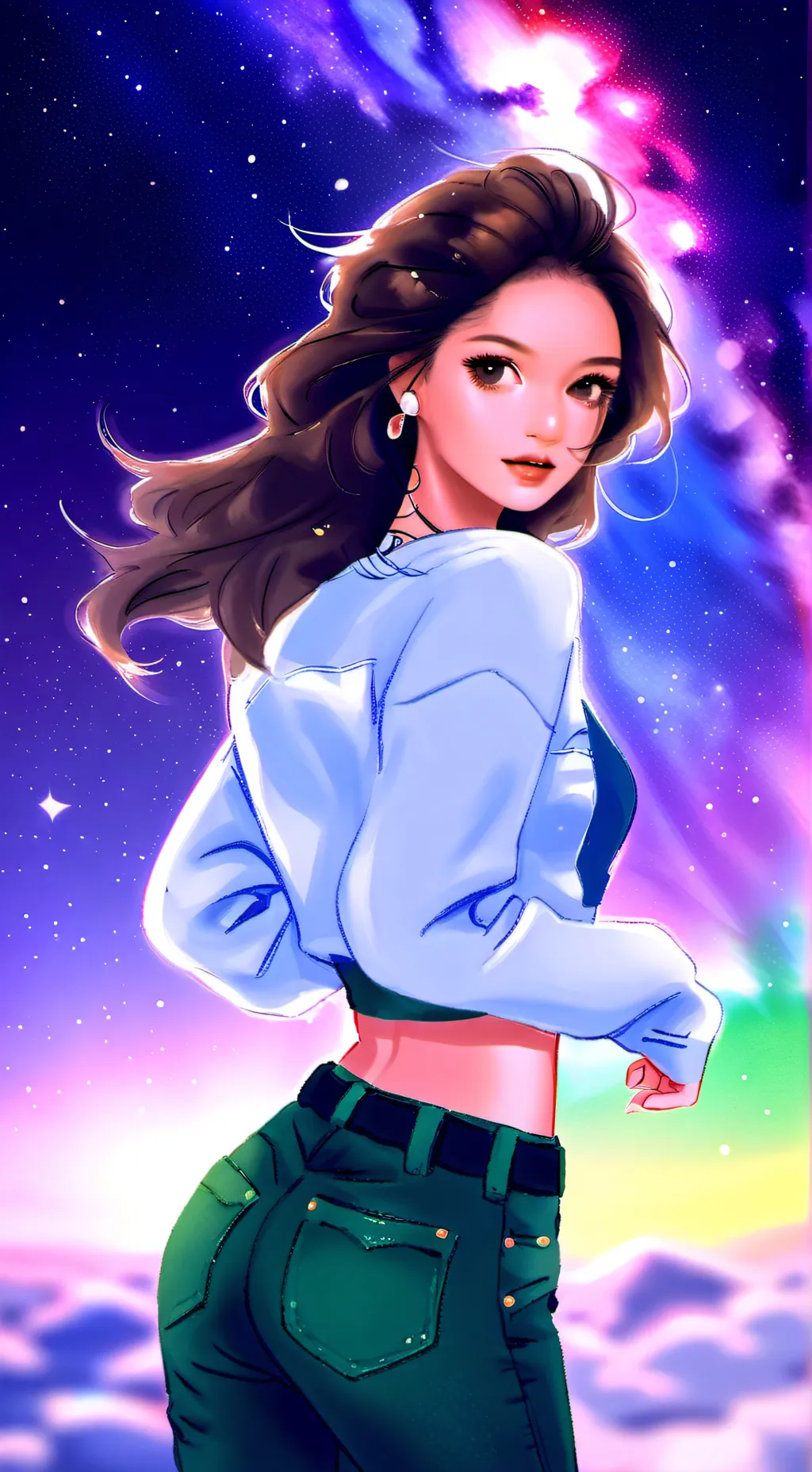 ai character: Y/n dancing  background