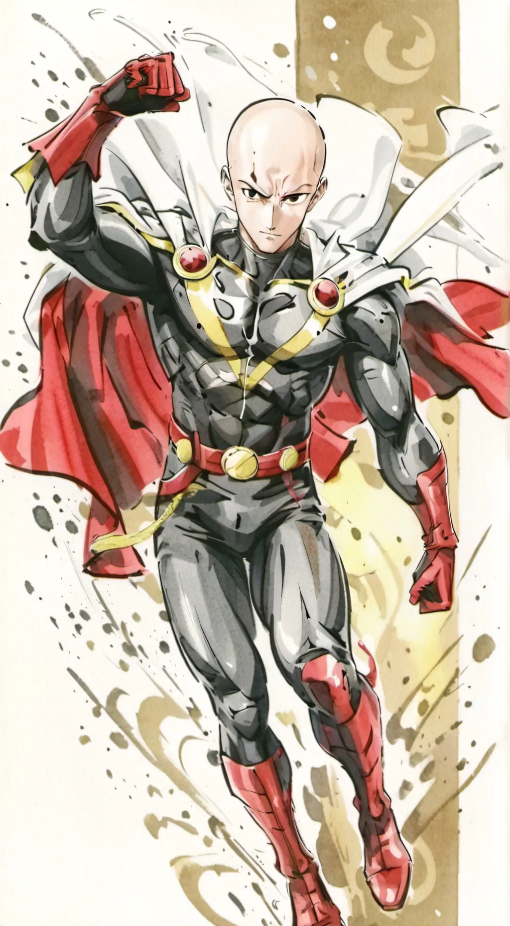 ai character: Saitama  background