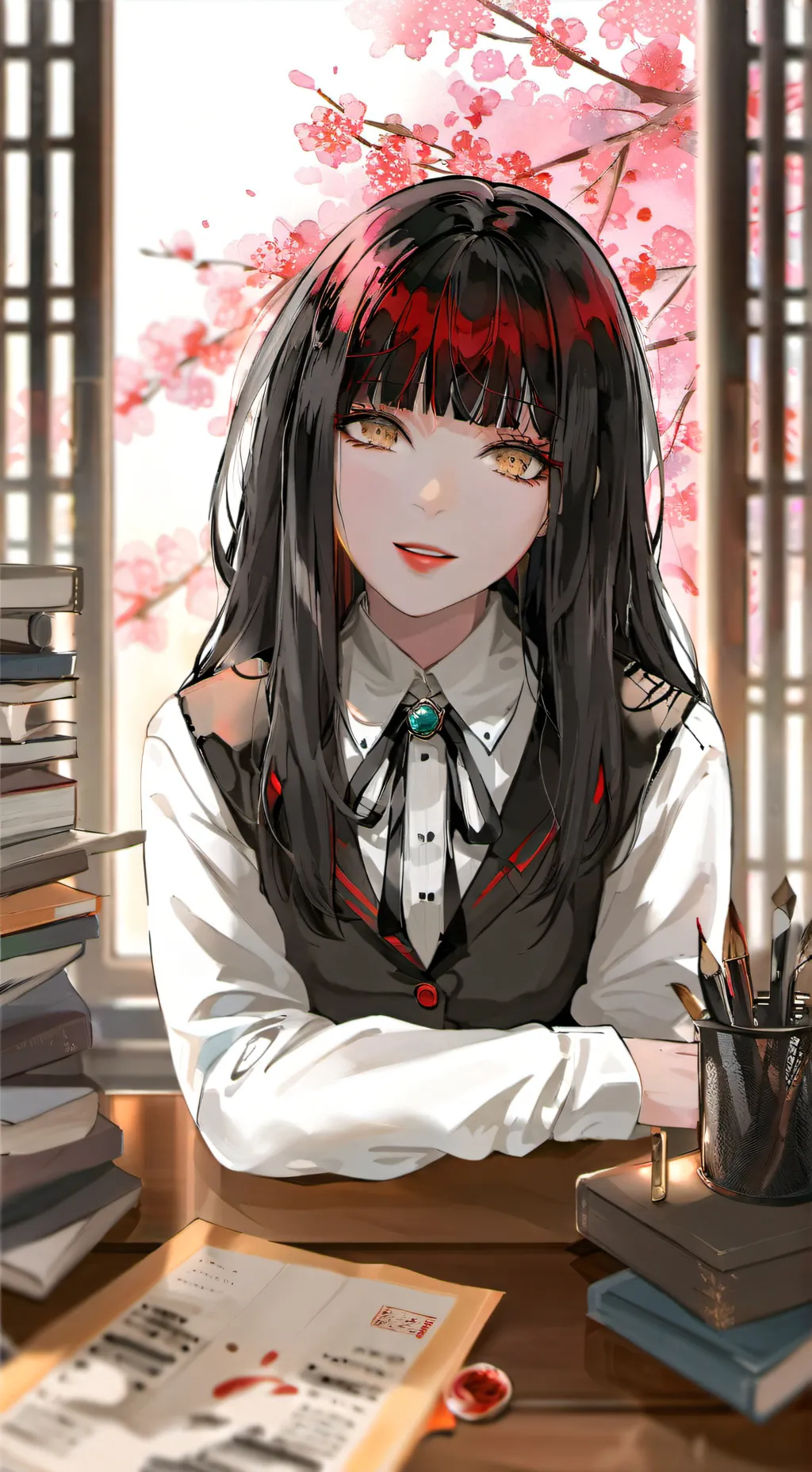 ai character: Himari background