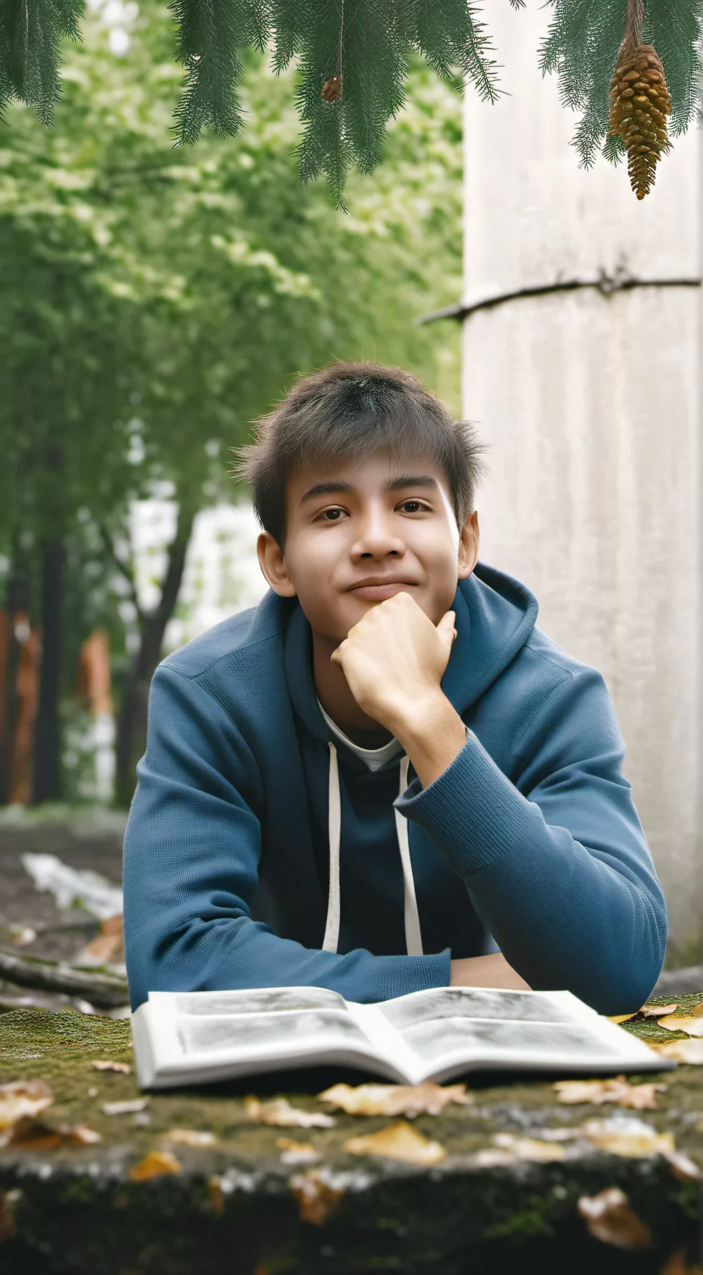 ai character: Lucas  background