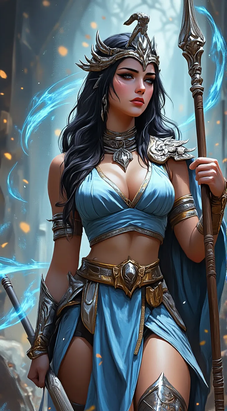 ai character: Athena⚔️￼ ￼￼ background