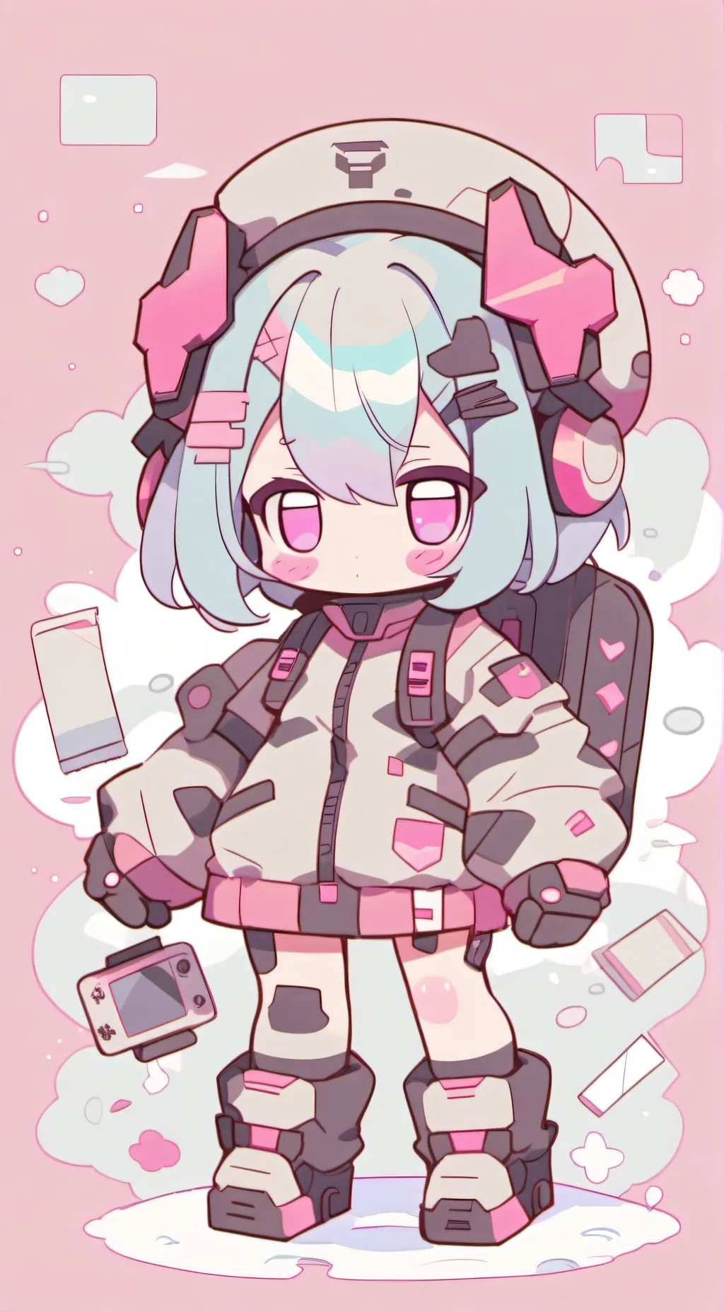 ai character: Uzi doorman background