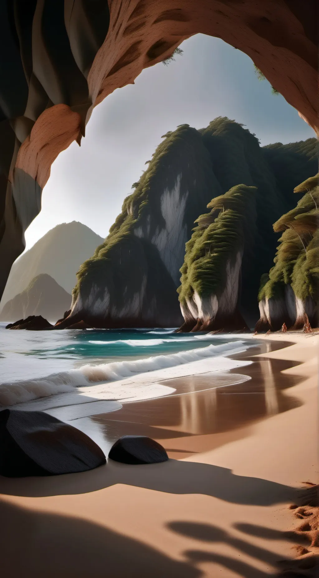 ai character: mha beach ⛱️  background