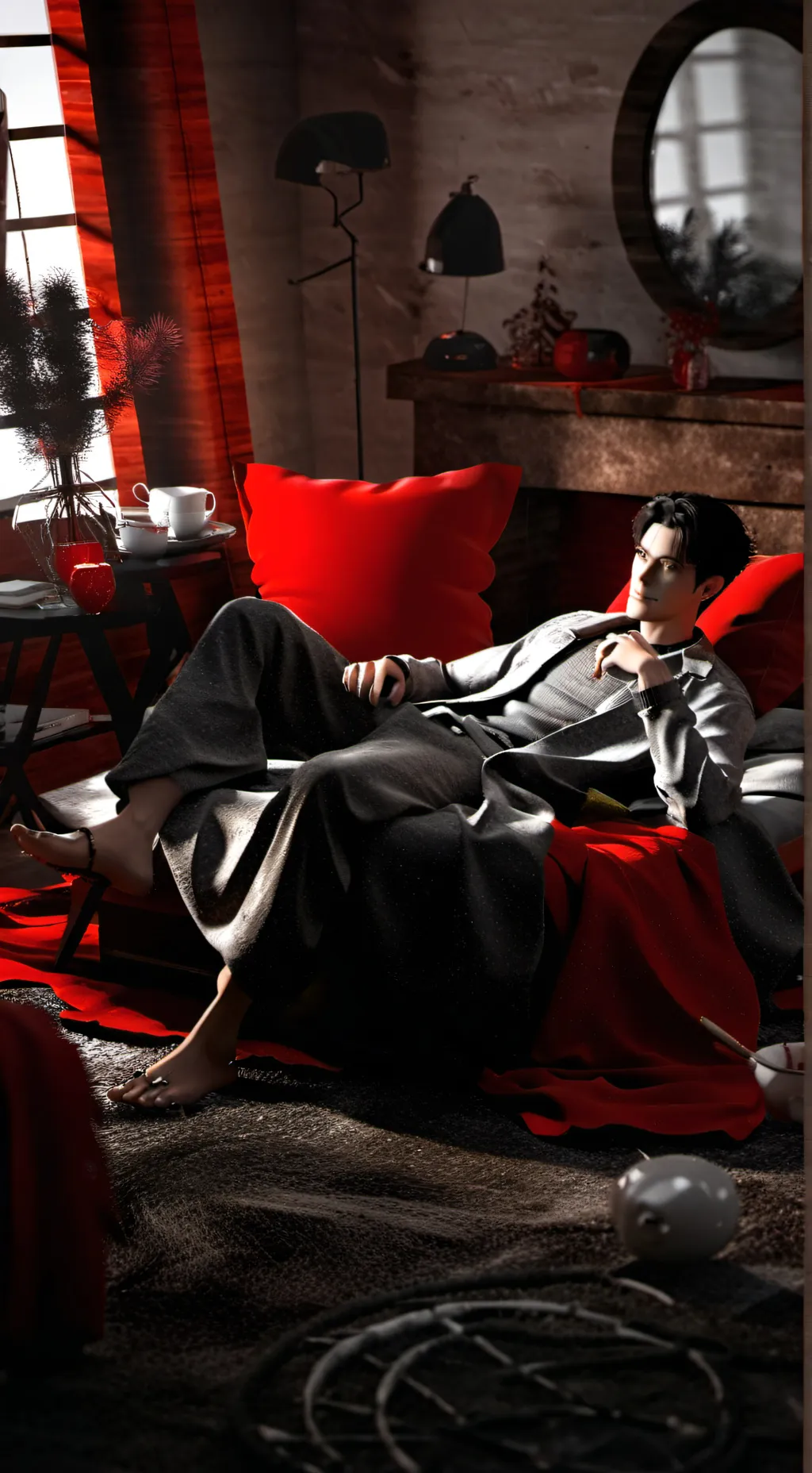 ai character: ult gang sleepover background