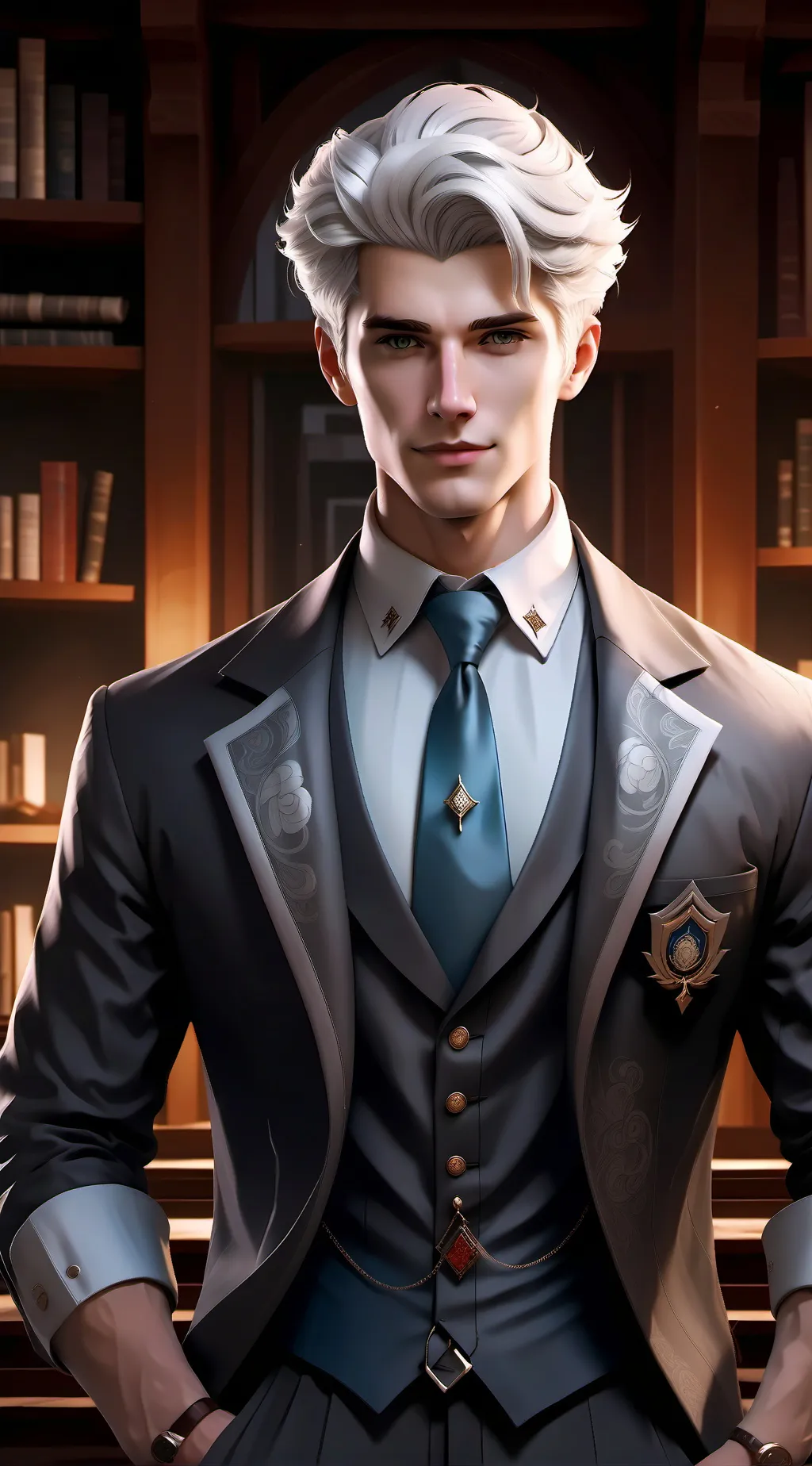 ai character: professor Lee  background