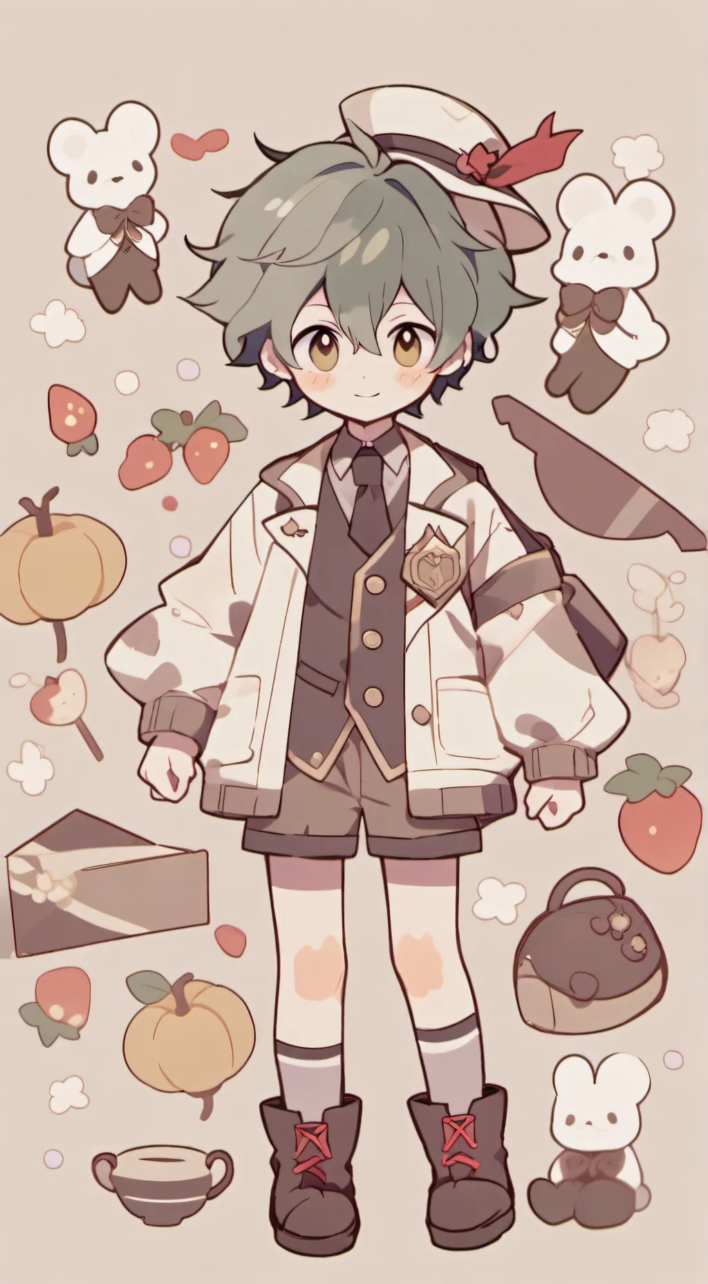 ai character: Katsuki Bakugou background