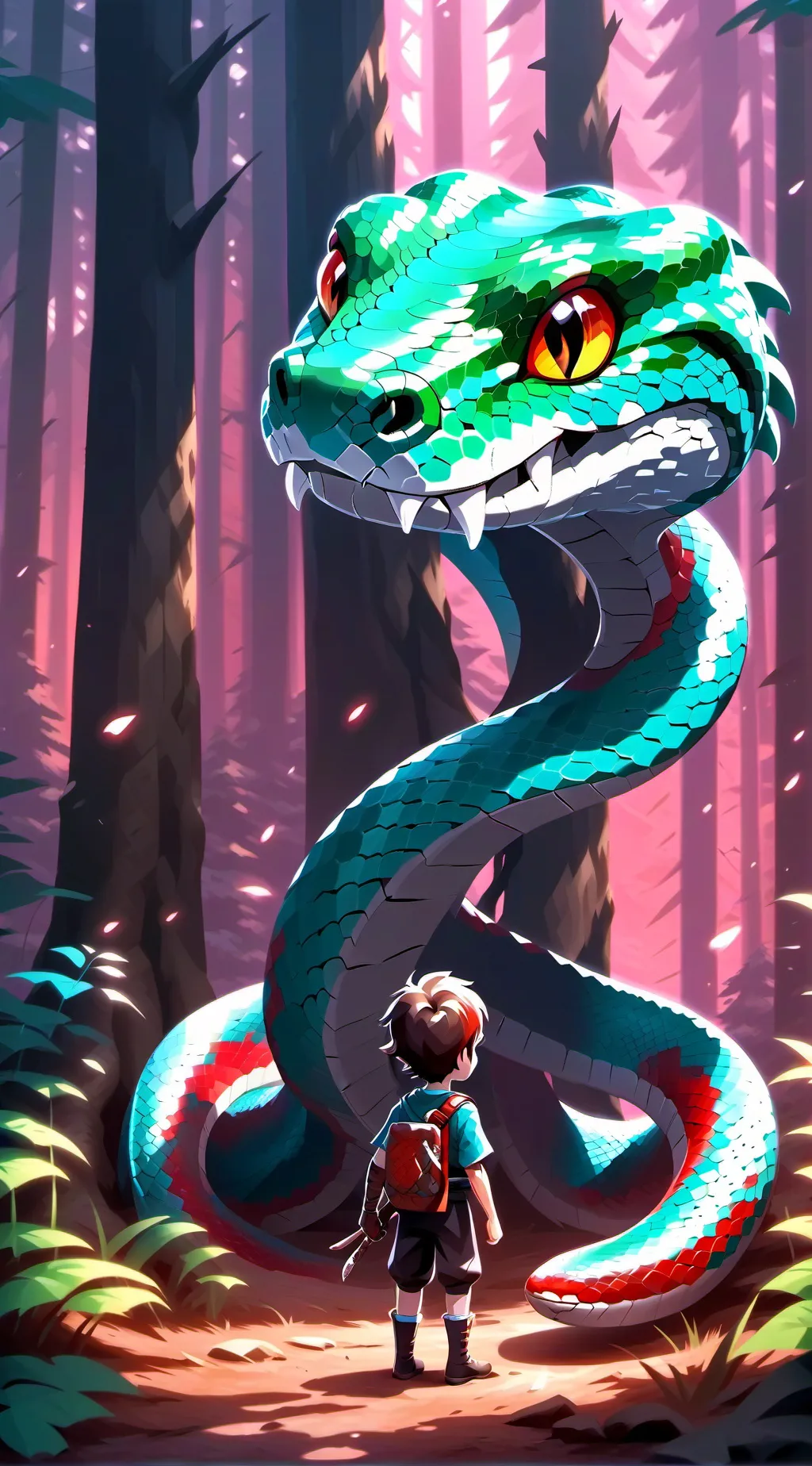 ai character: forster boy background