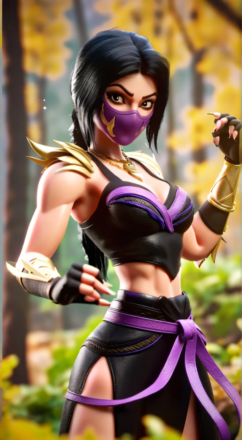 ai character: Mileena background