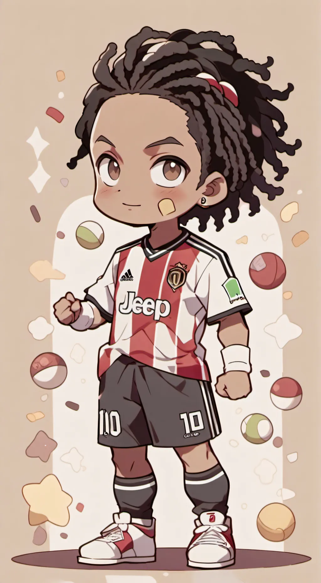 ai character: Grey background