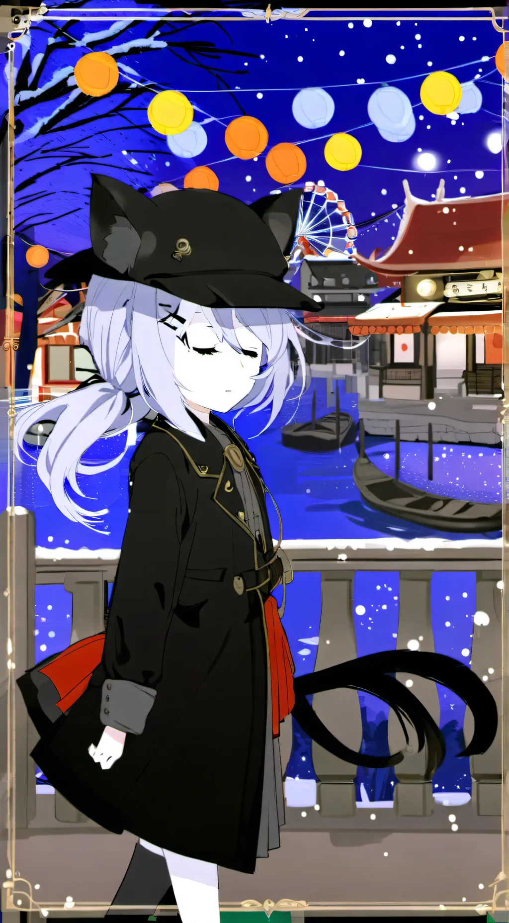 ai character: black  background