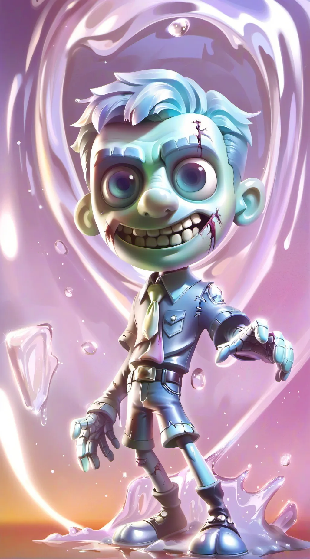 ai character: mha zombie apocaly background