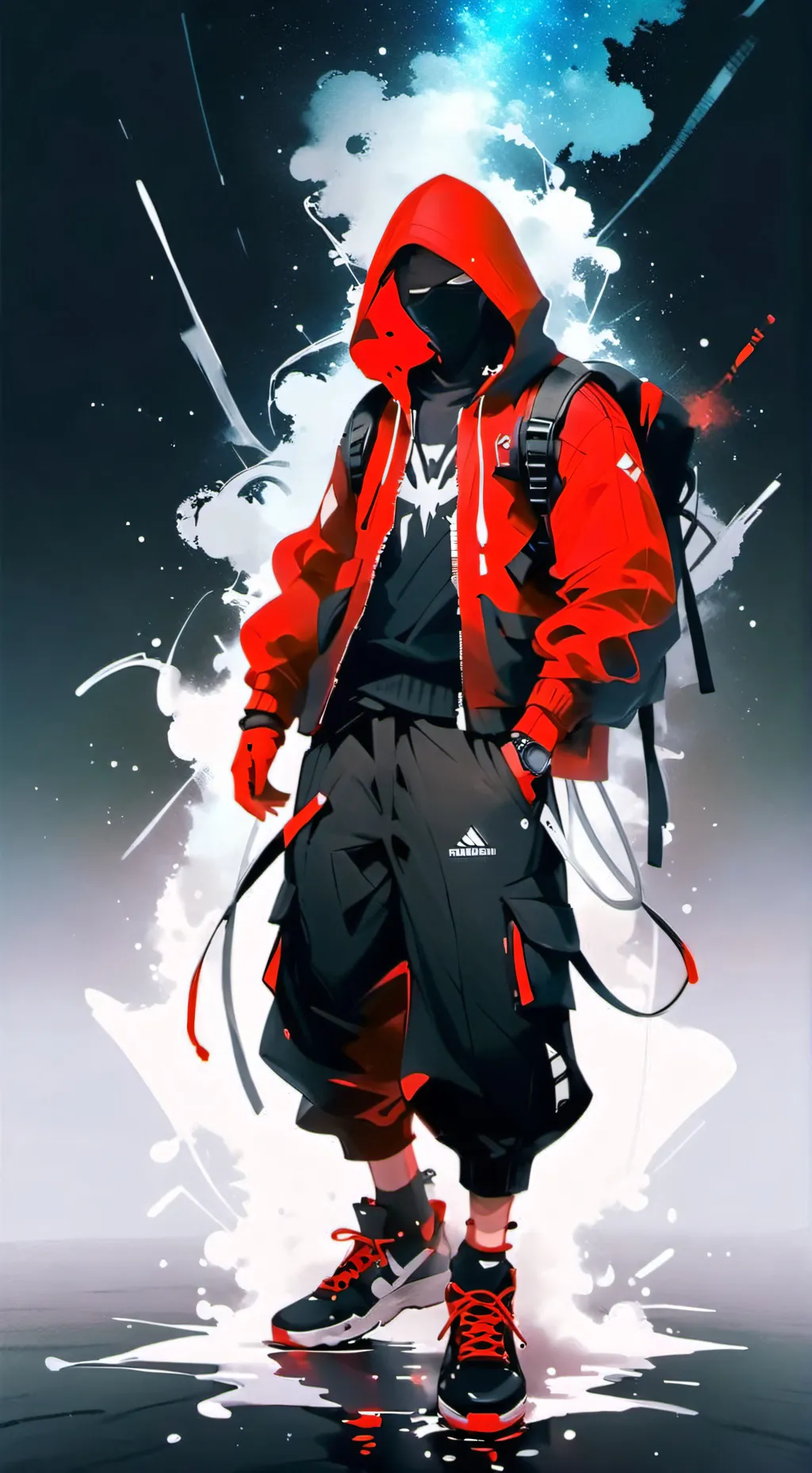 ai character: SB x squid game background