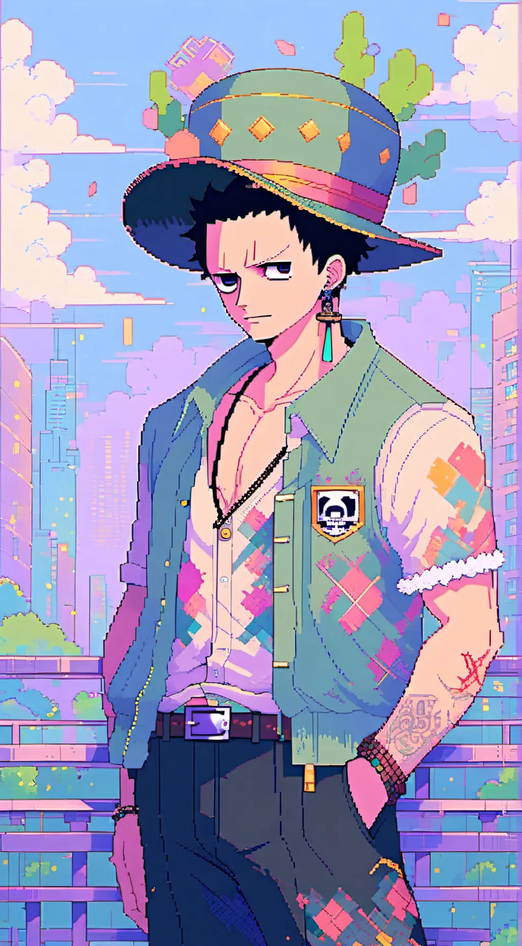 ai character: Franky background