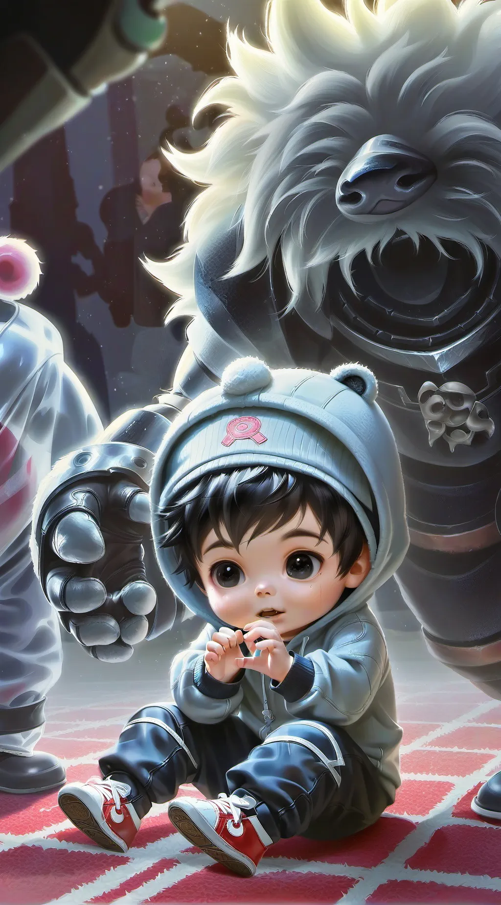 ai character: Little brother🥺🥺 background