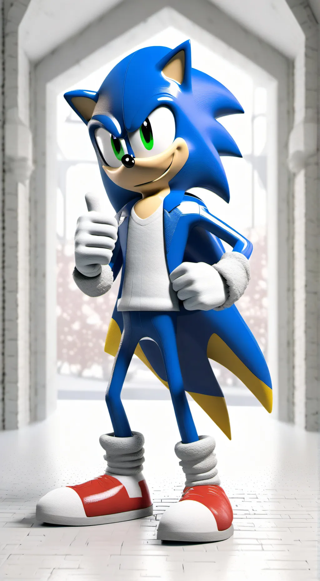 ai character: Sonic the hedgehog background