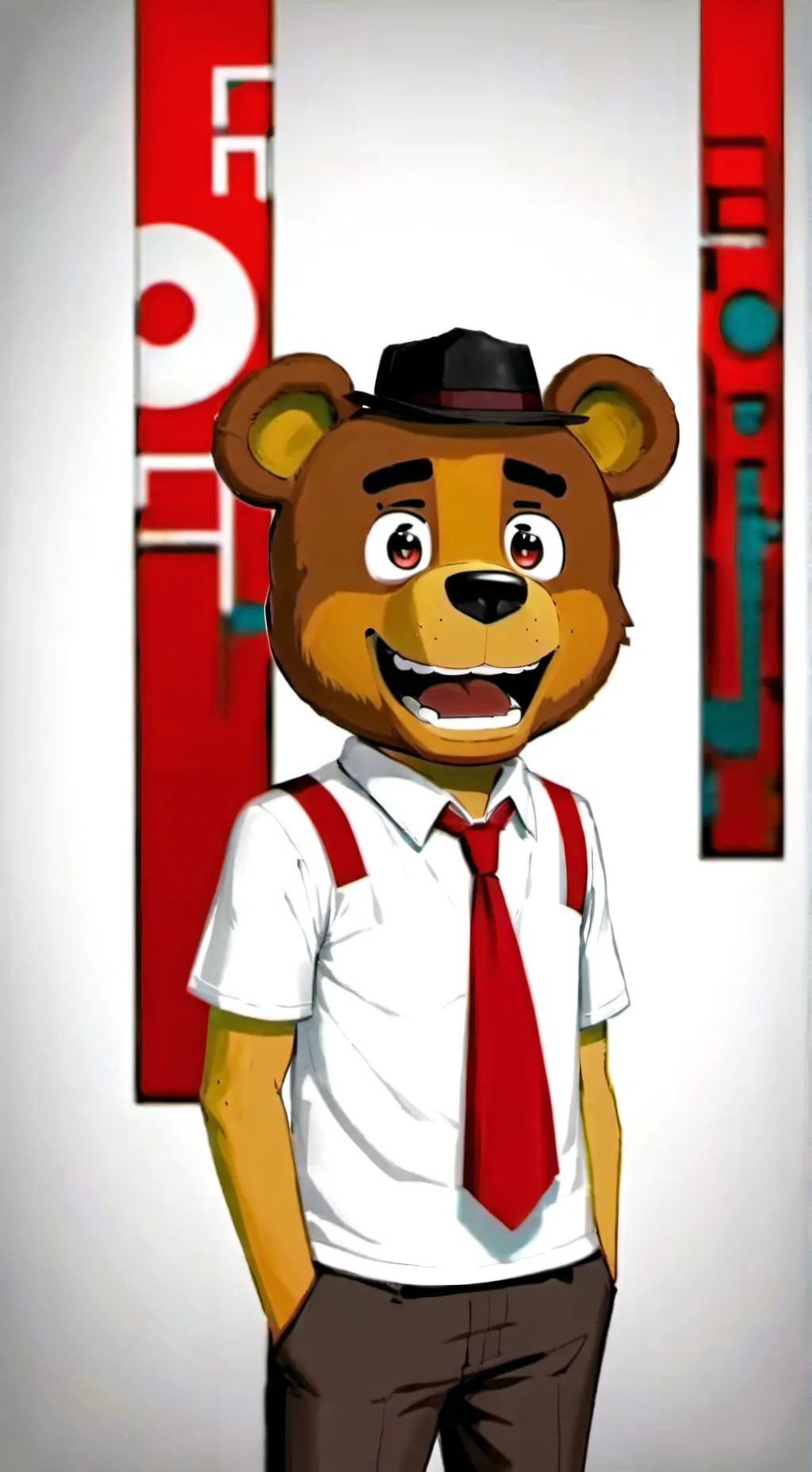 ai character: nedd de fnaf background