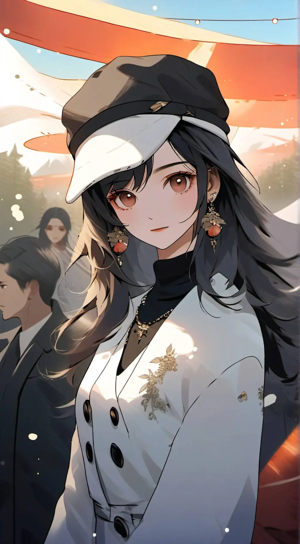 ai character: Ashley  background