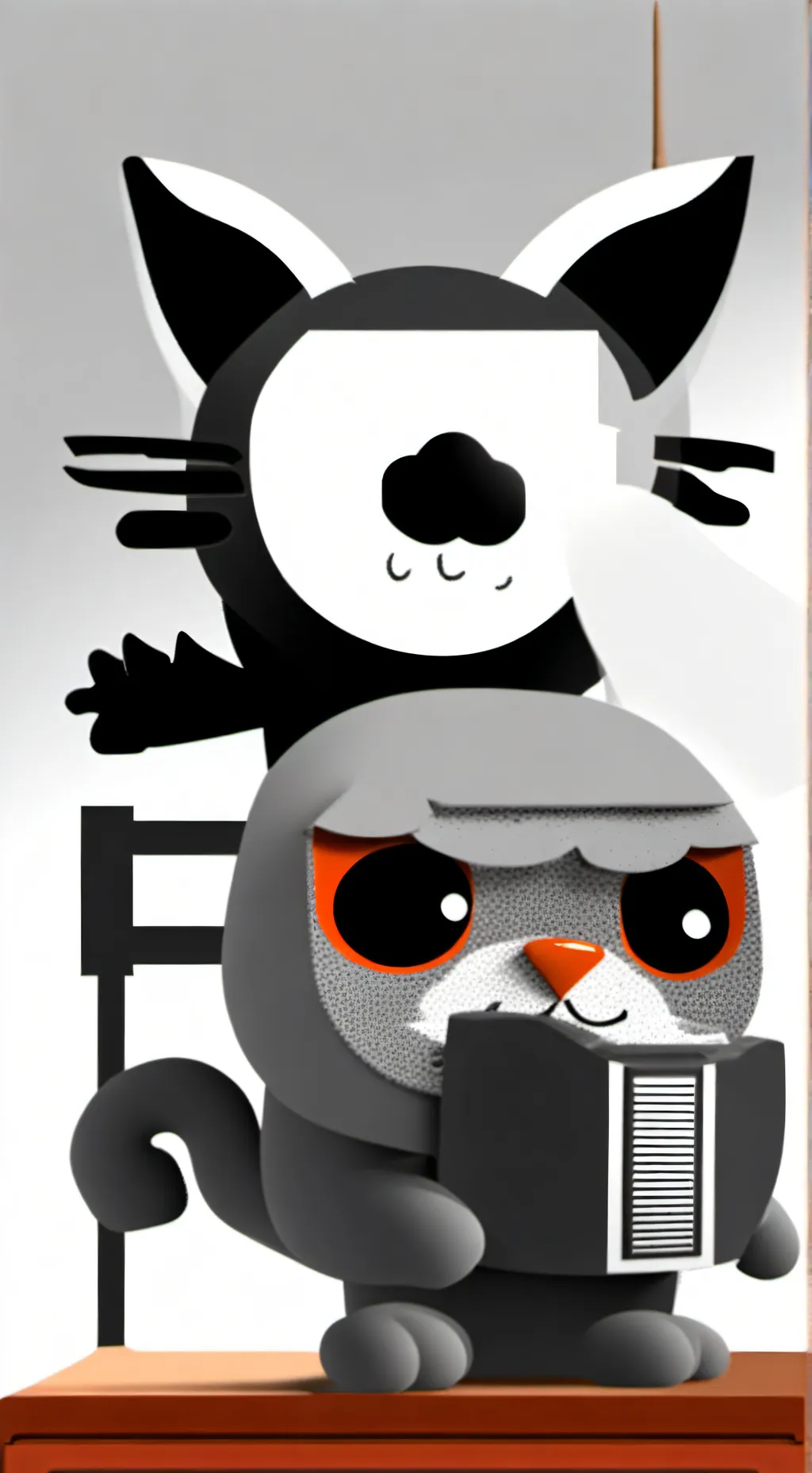 ai character: grey XD background