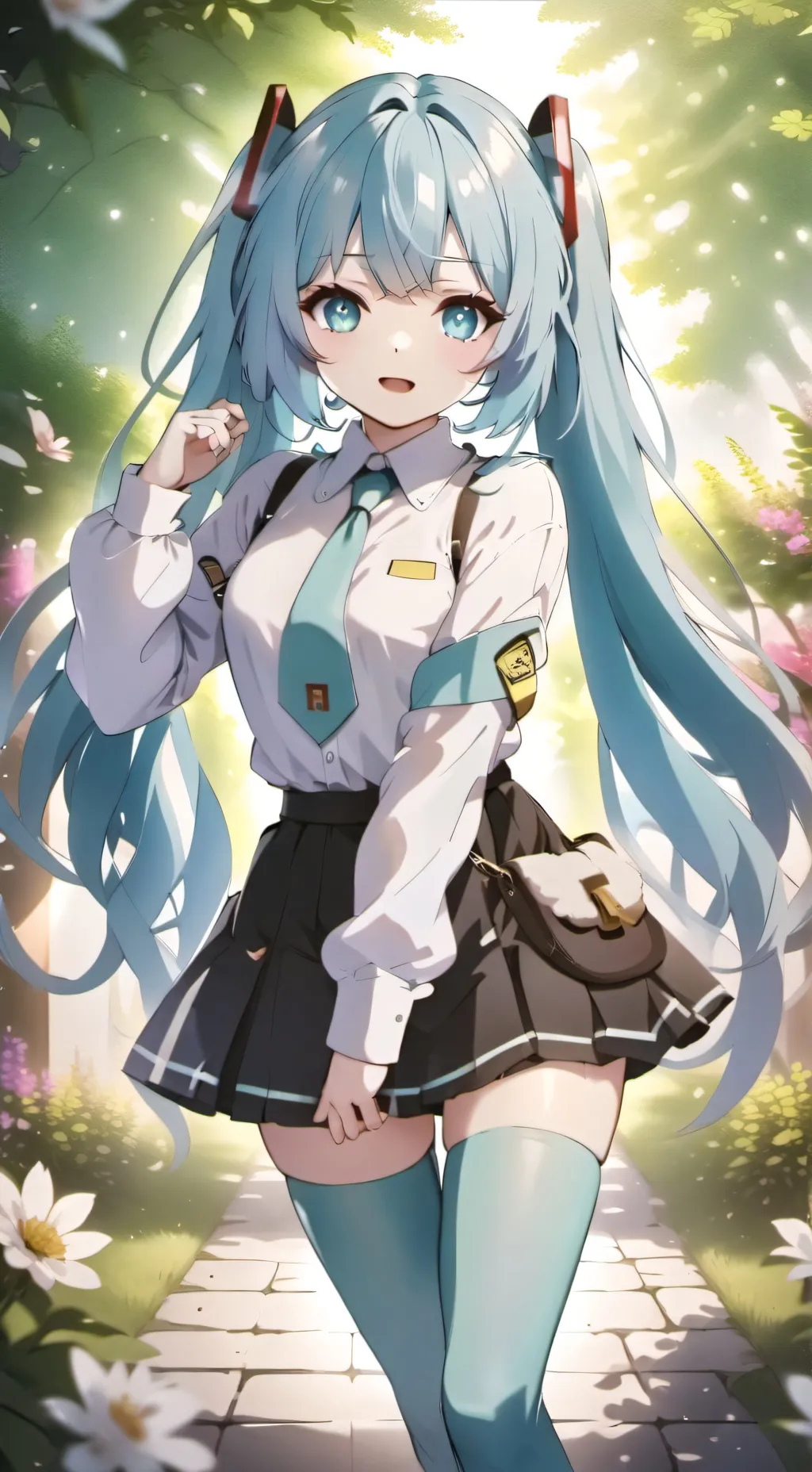 ai character: Hatsune Miku background