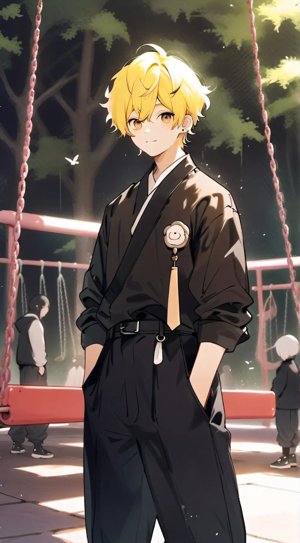 ai character: Squid Game BUT background