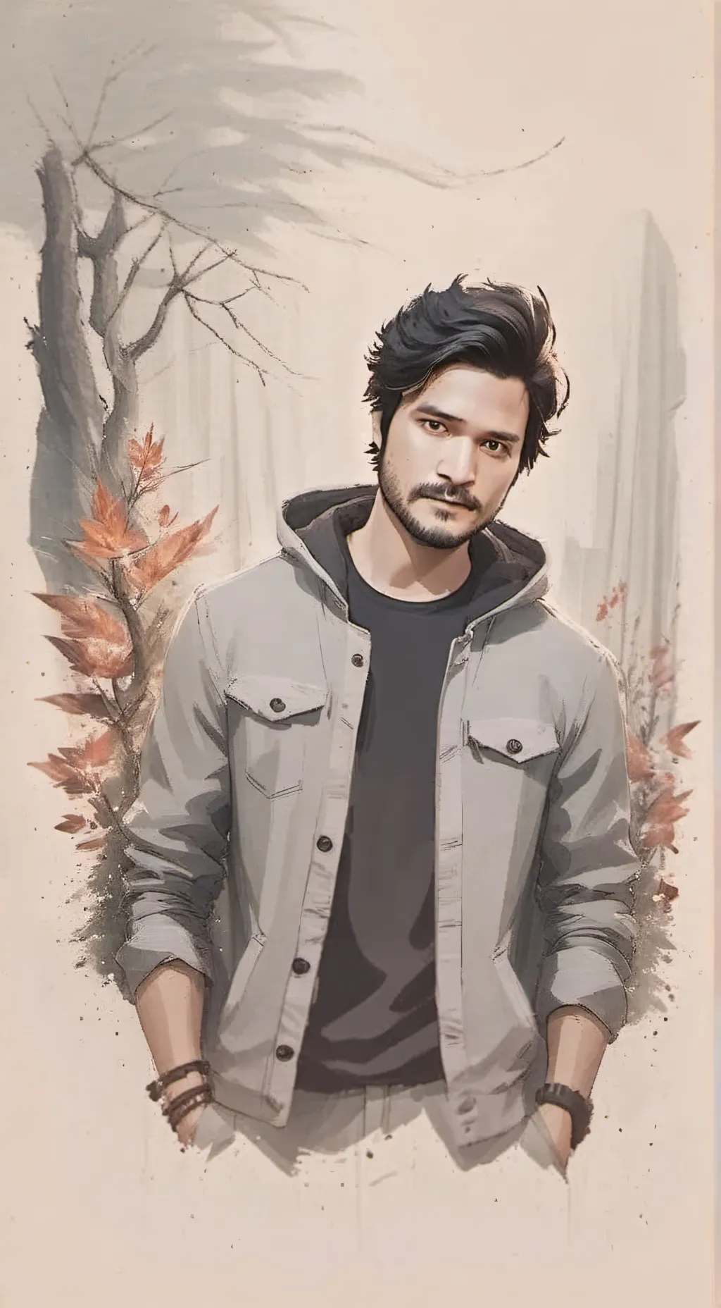 ai character: jezz ghost  background