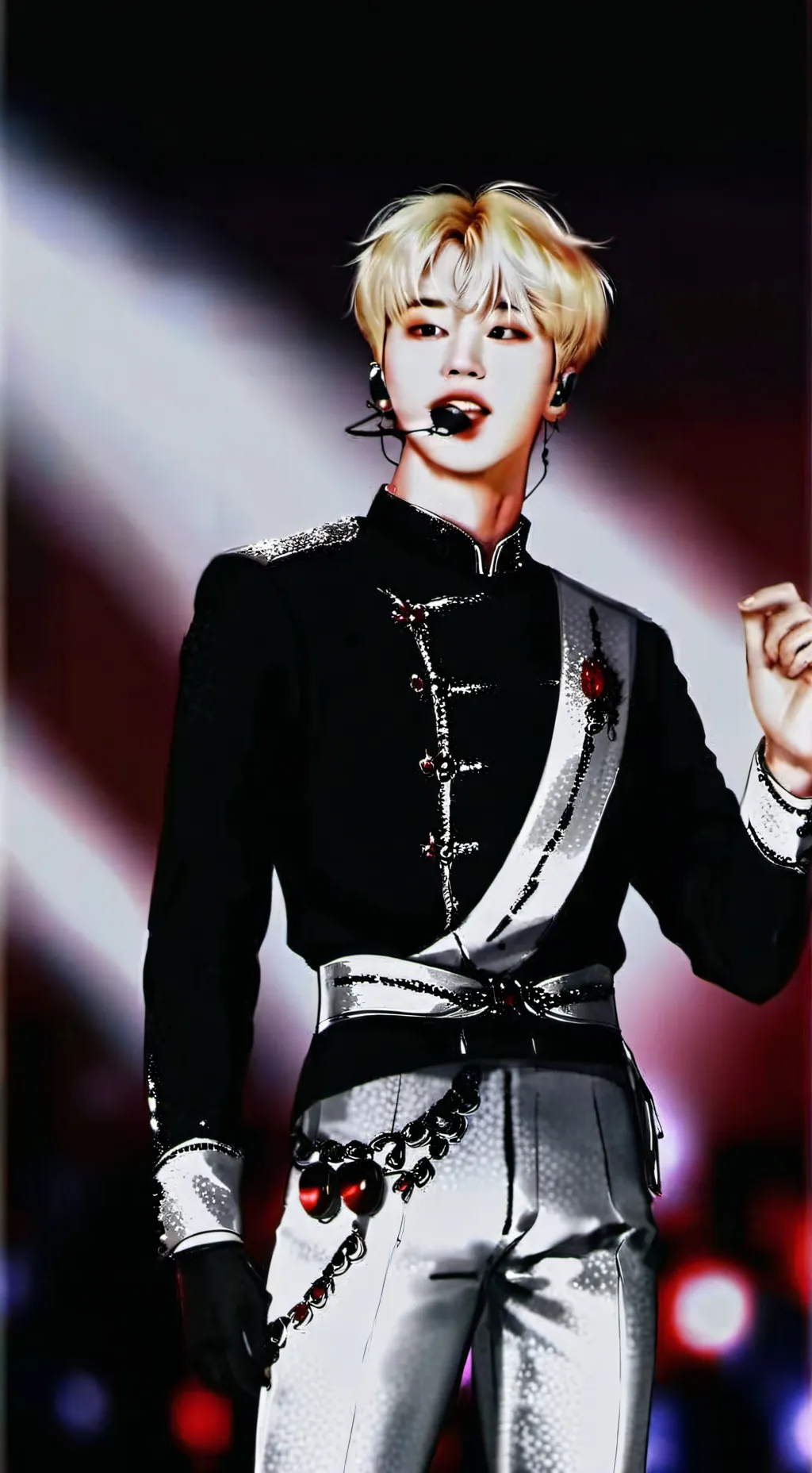 ai character: Jin BTS background