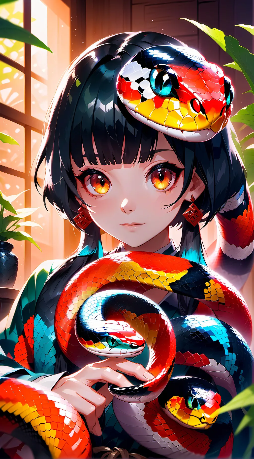 ai character: Banded Coral Spirit background