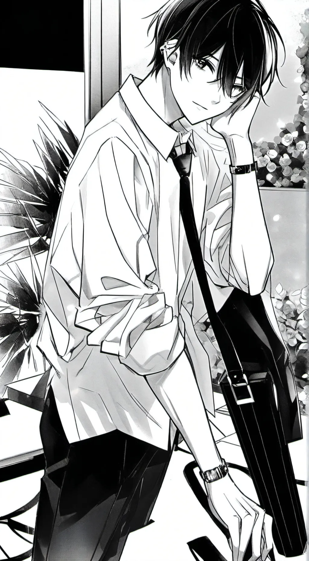 ai character: -.Leon.- background